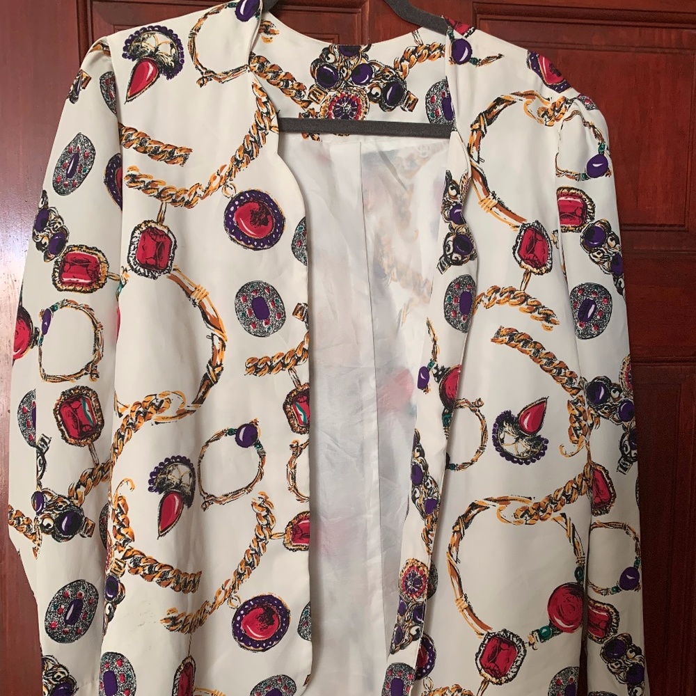 Printed Blazer
